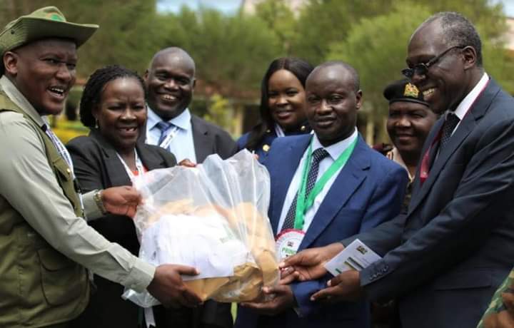 Senior KEFRI and TVET officials during the launch
