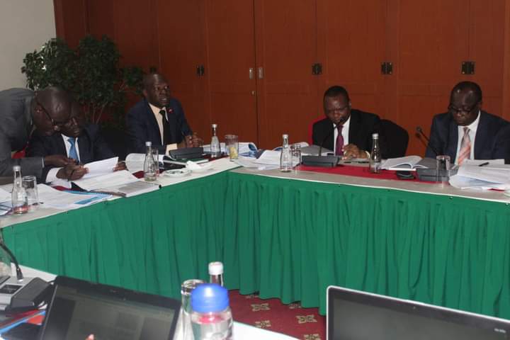 Some of the committee members during the session