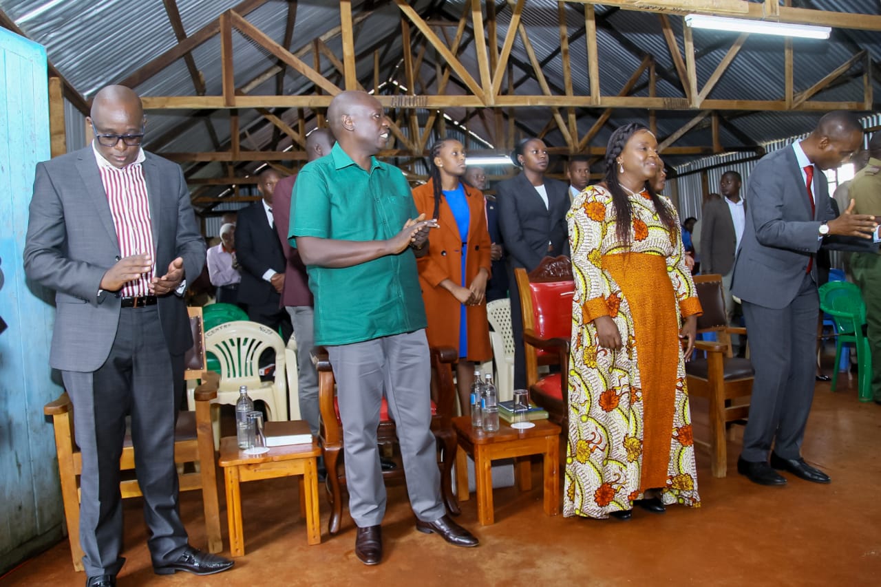 The DP and his wife at a church service in Ngorano, Ruguru Ward, Mathira Constituency, Nyeri county