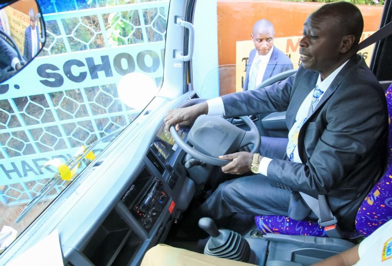 Deputy President Rigathi Gachagua at St Benedict Wamutitu Secondary School in Mukurweini Nyeri County