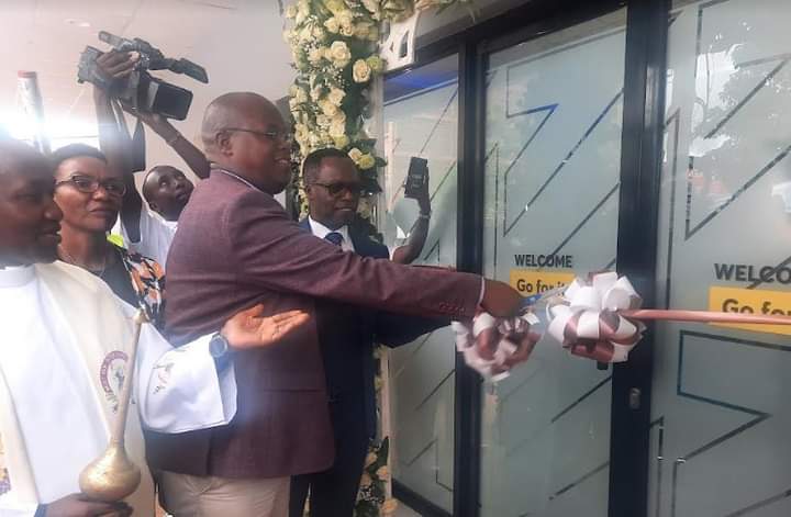 John Gachora while opening a new branch in Murang’a County