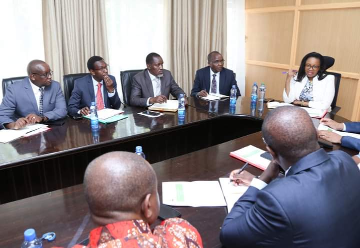 Nakuru County Governor Susan Kihika during a planning meeting for the Urban Forum Conference