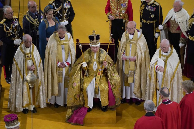 Photo 1 Crowning Glory.... A new page turns in the history of the monarchy as King Charles III is crowned at Westminster Abbey in London on 6 May 2023.