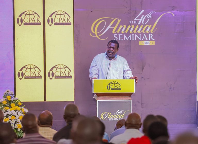 Prime Cabinet Secretary Musalia Mudavadi in Mombasa yesterday