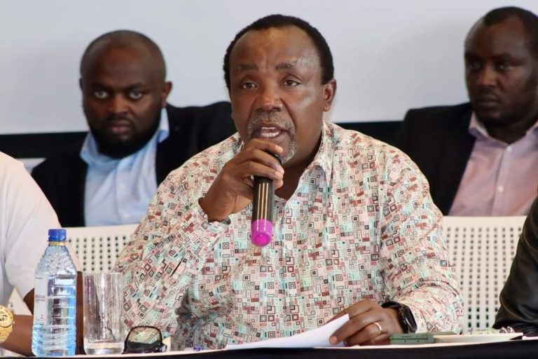 Viongozi wa Kiambu, led by former Kiambu Township MP Jude Njomo