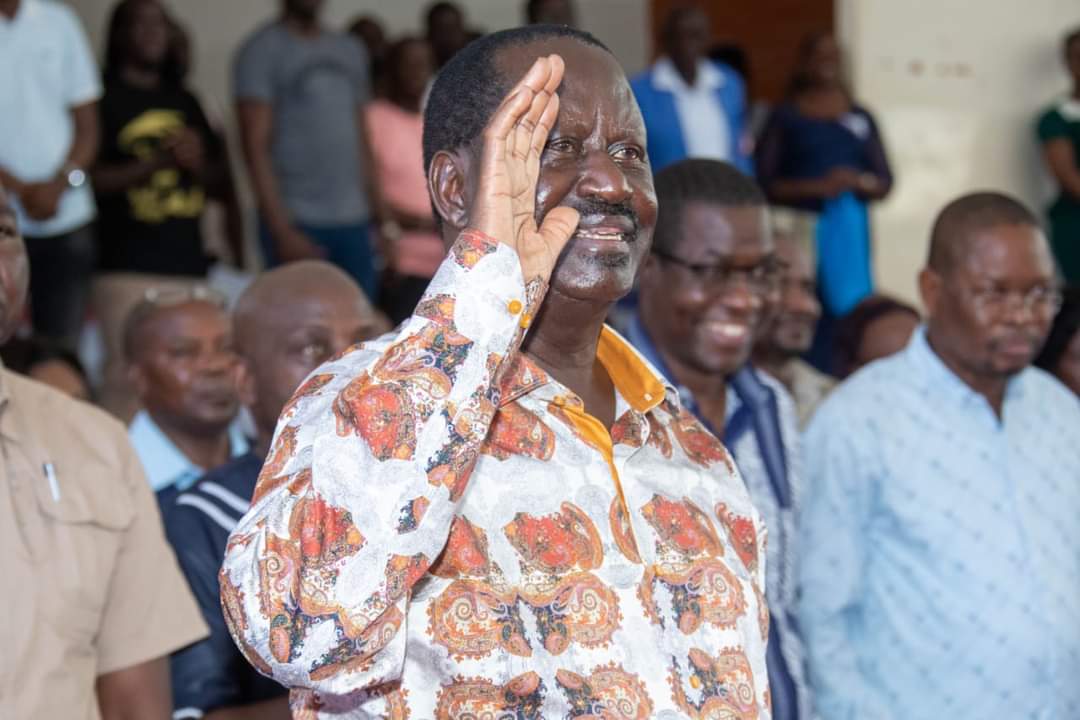 Azimio La Umoja One Kenya Party leader Raila Odinga