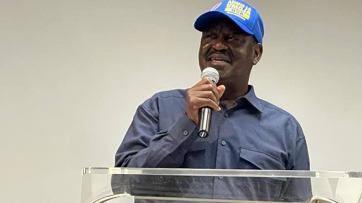 Azimio leader Raila Odinga.
