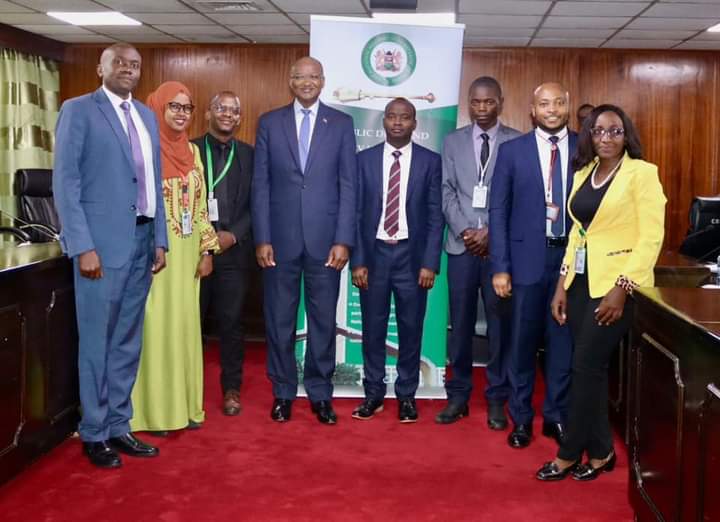 Central Bank of Kenya with parliamentary officials after the session yesterday