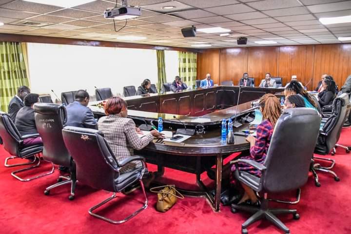 Committee members during the session