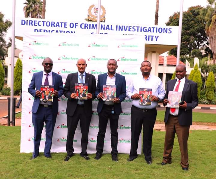 DCI and Safaricom teams pose for a photograph after the meeting