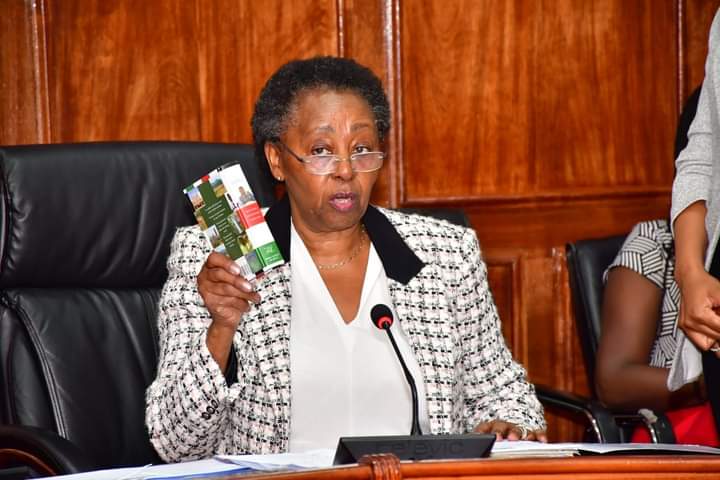 Dr. Phylis Wambui when she appeared in Parliament yesterday