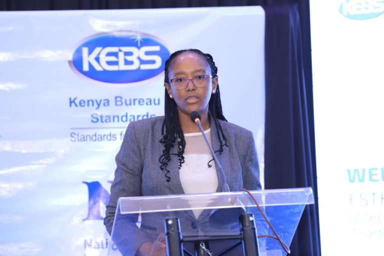 Kenya Bureau of Standards Acting Managing Director Esther Ngari