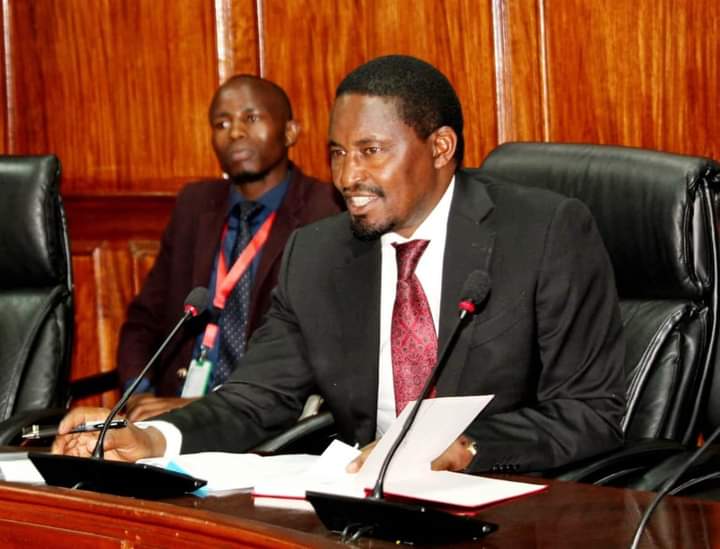 Laikipia East MP Mwangi Kiunjuri when he appeared before the parliamentary committee yesterday