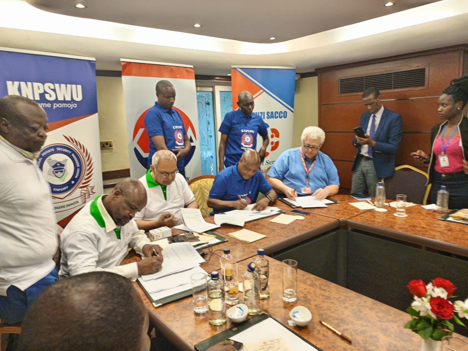 MOU agreement signing at Serena Hotel Nairobi