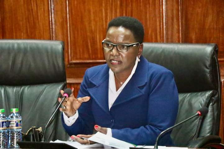Ms Salome Wairimu Muhia when she appeared in Parliament yesterday