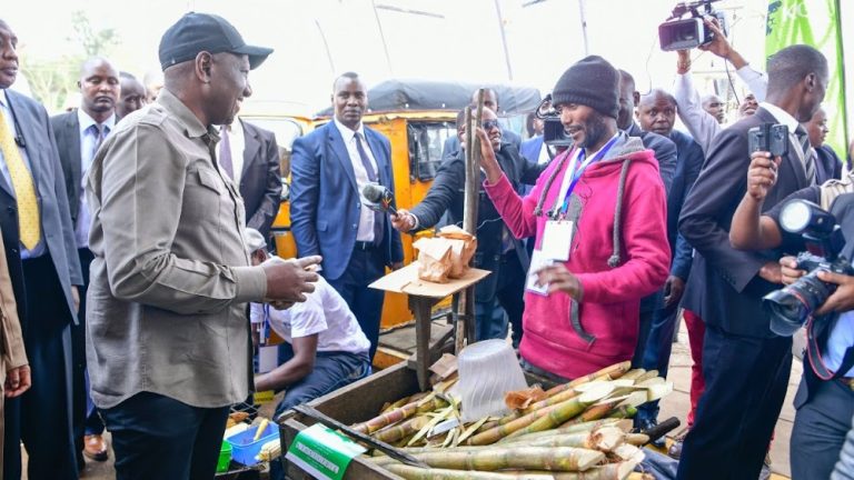 President Ruto after launchign hustlers fund