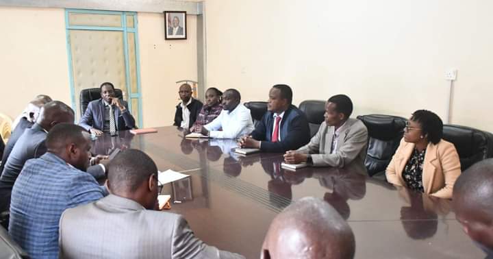 Kiambu and Turkana counties Health officials during one of the benchmarking sessions