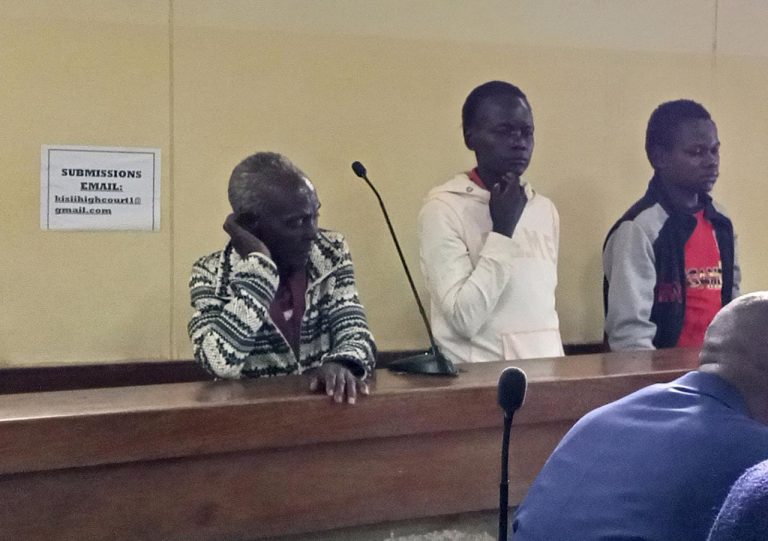 Rael Nyakerario, , Pacificah Nyakerario and Alex Maina appeared before Kisii Law Courts