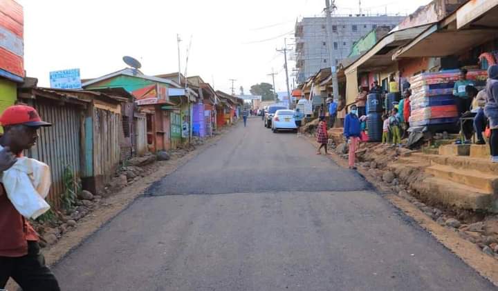 Roads in a rural town being rehabilitated
