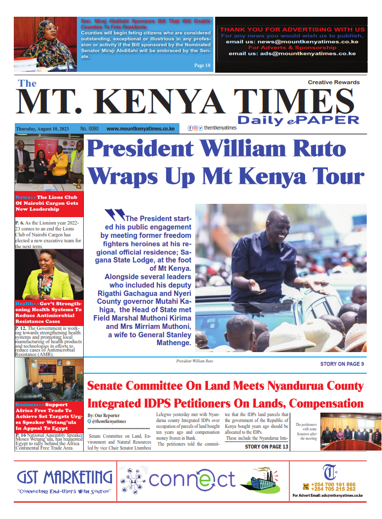 Aug 10, 2023 Mt Kenya Times ePAPER_001