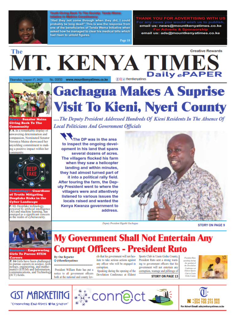 Aug 17, 2023 Mt Kenya Times ePAPER_001