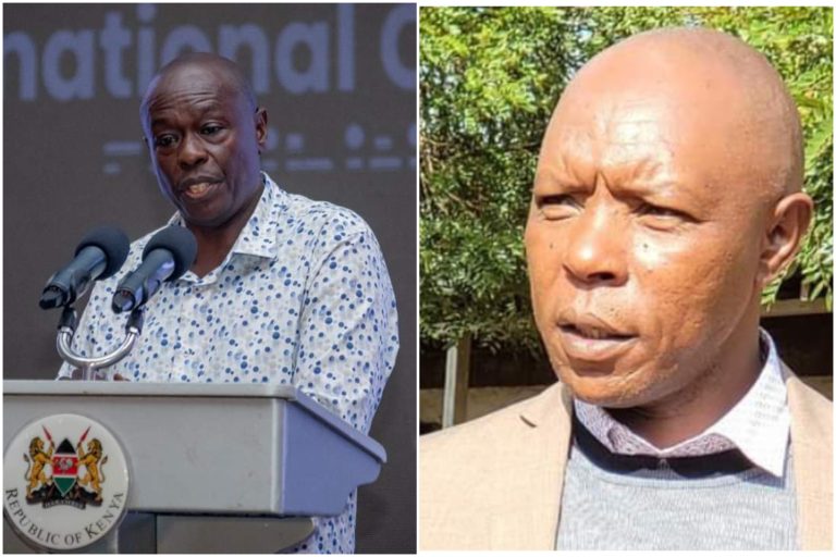 Deputy President Rigathi Gachagua and Ex-Mungiki Leader Maina Njenga