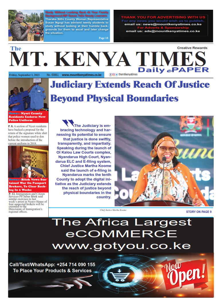 Sep 1, 2023 Mt Kenya Times ePAPER_001