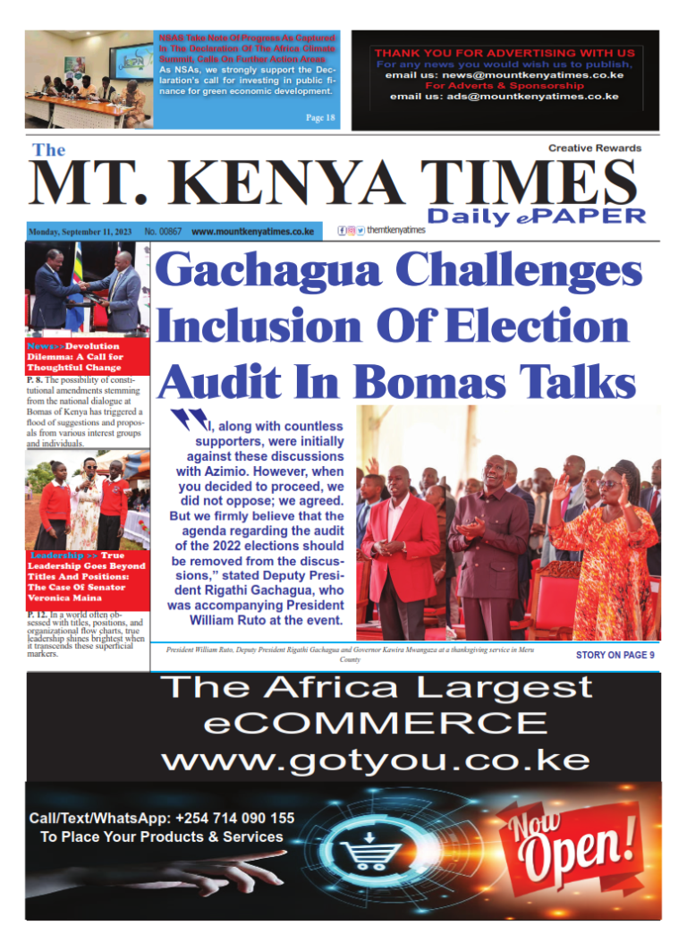 Sep 11, 2023 Mt Kenya Times ePAPER_001