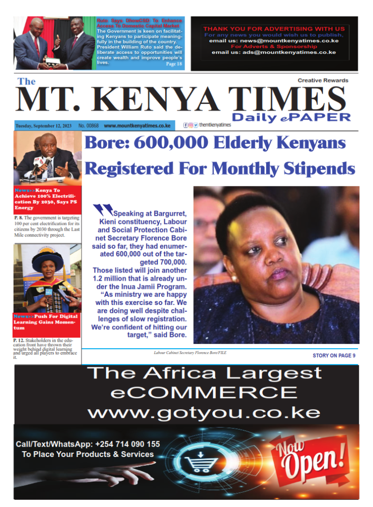 Sep 12, 2023 Mt Kenya Times ePAPER_001