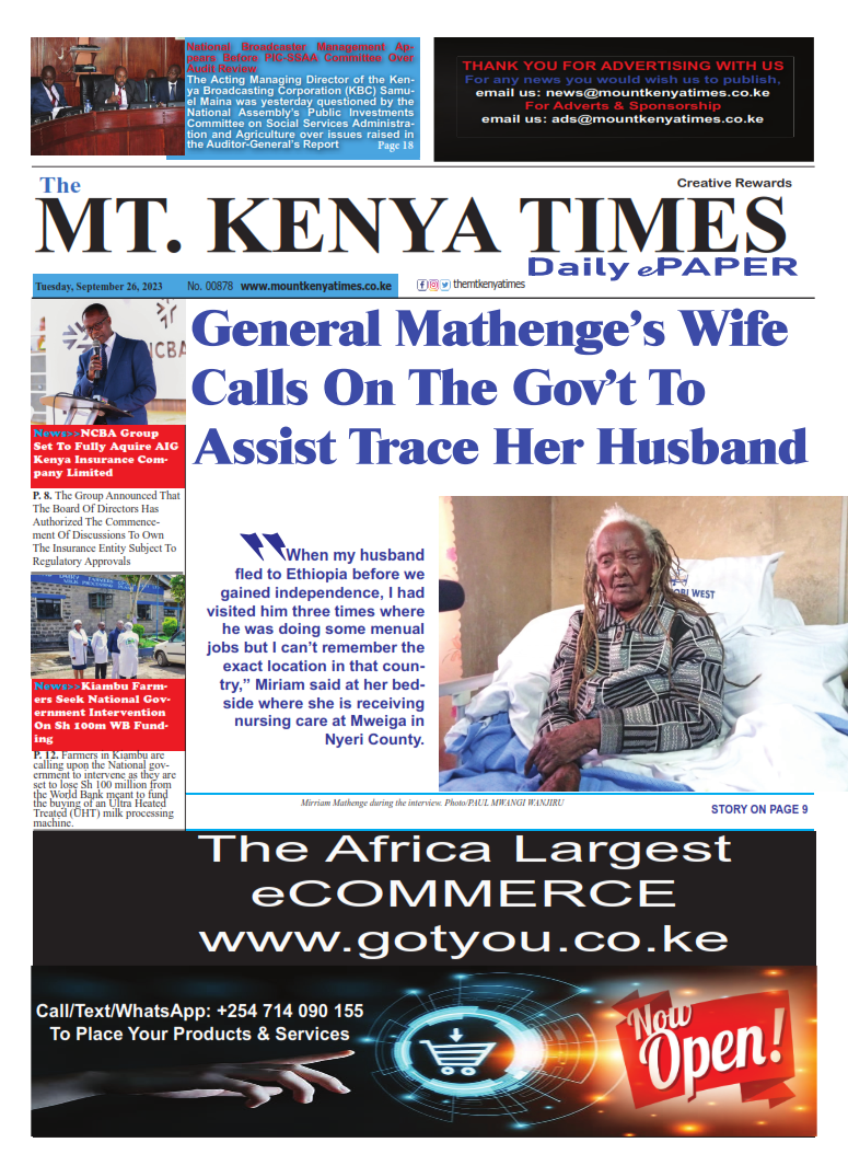 Sep 26, 2023 Mt Kenya Times ePAPER_001
