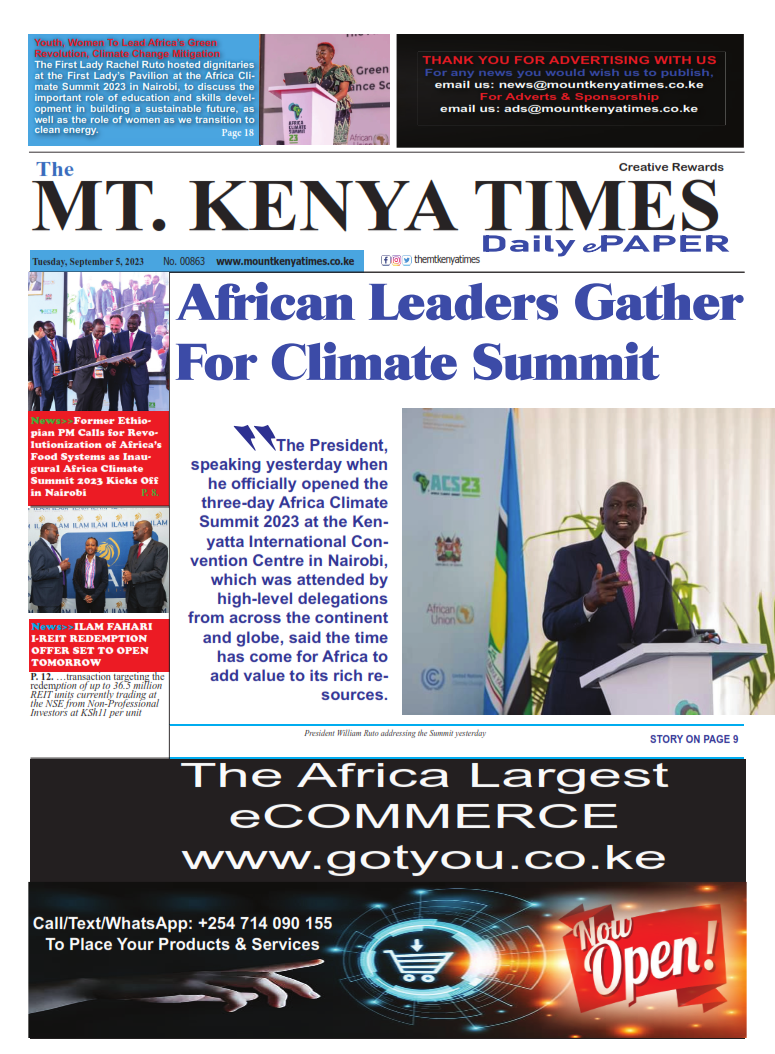 Sep 5, 2023 Mt Kenya Times ePAPER_001