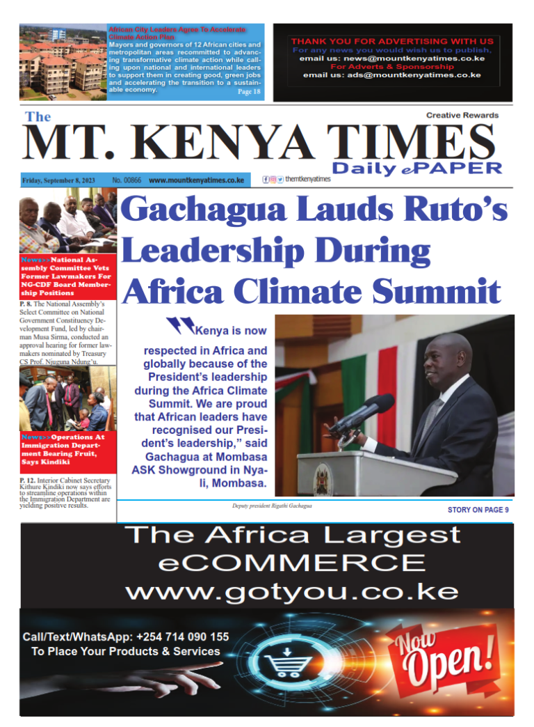 Sep 8, 2023 Mt Kenya Times ePAPER_001
