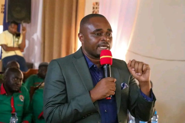 Chuka Igambang'ombe MP Patrick Munene when he graced KNUT Meru South branch AGM at Chuka Baptist church hall.