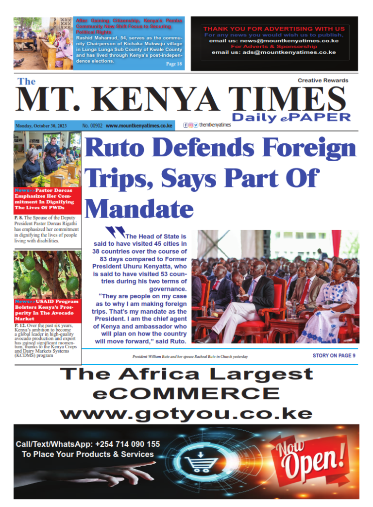 Oct 30, 2023 Mt Kenya Times ePAPER_001
