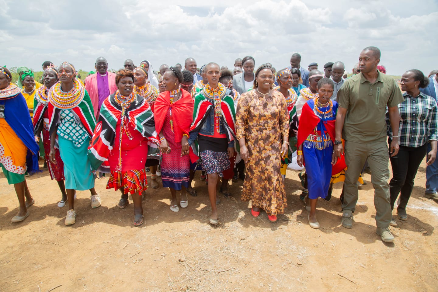 Pastor Dorcas Rigathi welcomed in Rumuruti ward, Laikipia County for the ground breaking ceremony