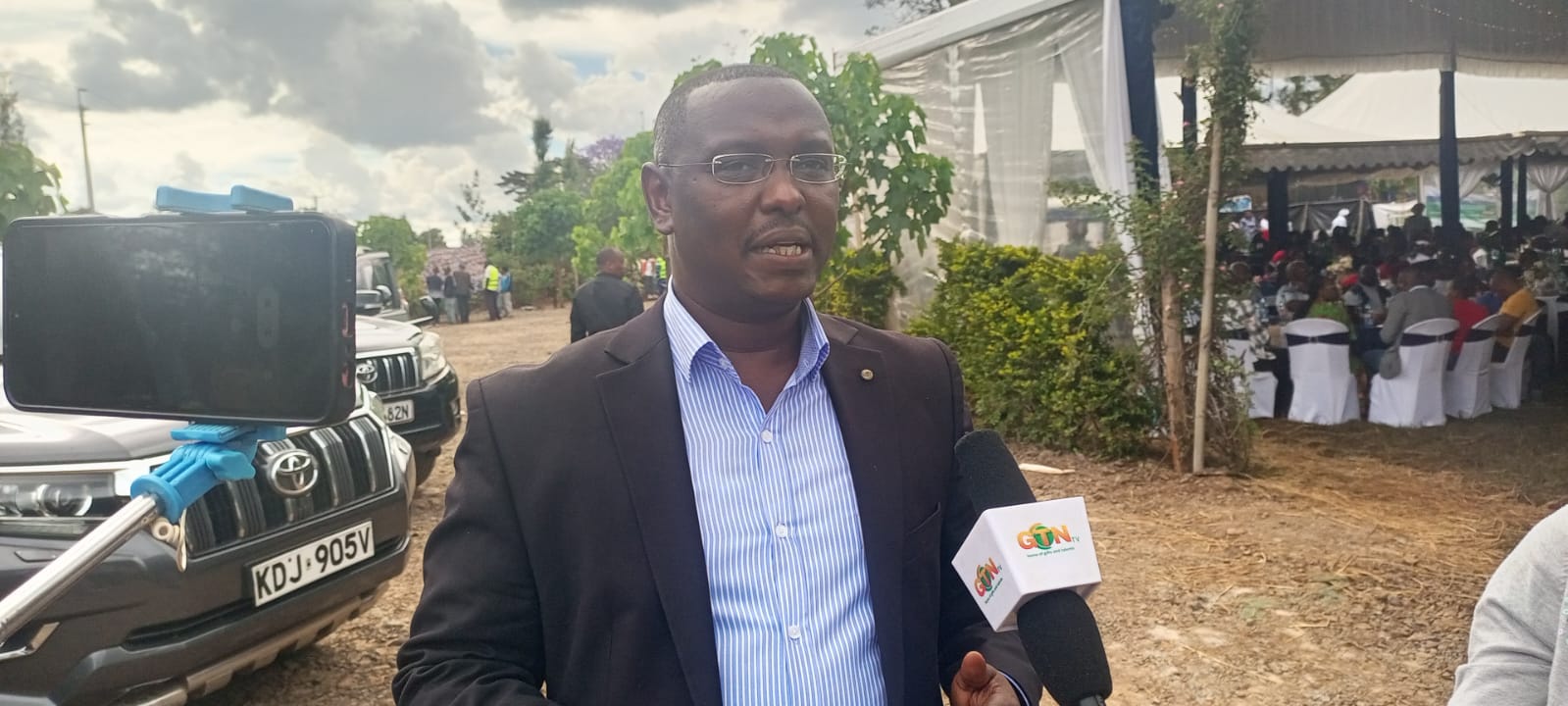 Peter Weru addressing the Media on Saturday
