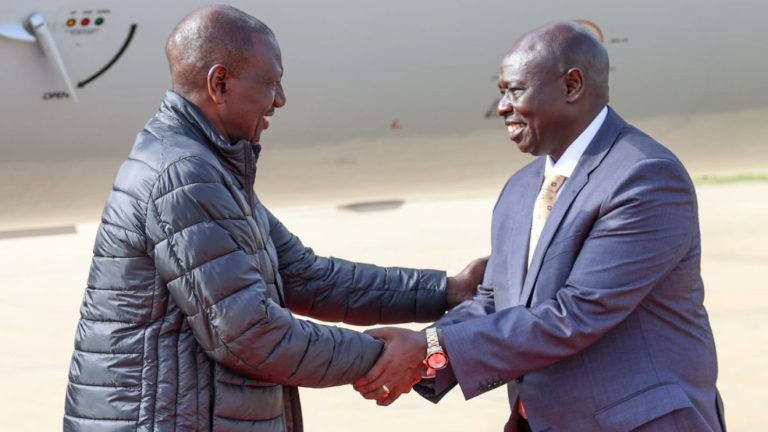 President William Ruto and his Deputy President Rigathi Gachagua