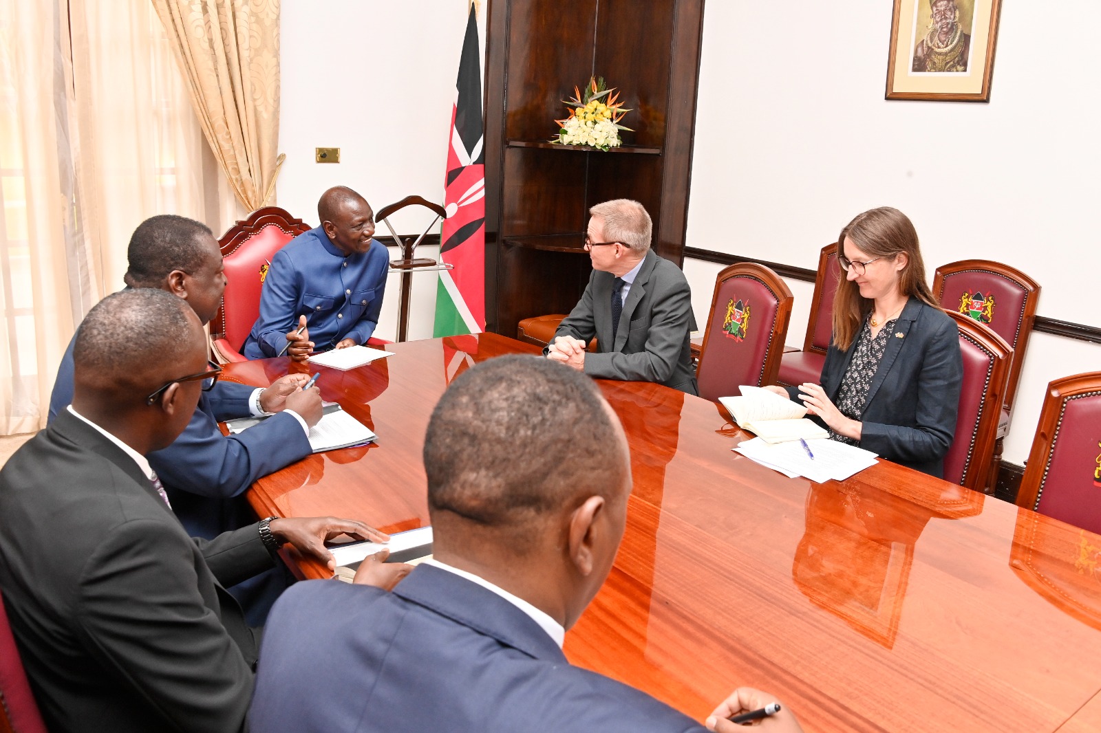 President William Ruto chaired a crucial meeting with British High Commissioner to Kenya Neil Wigan