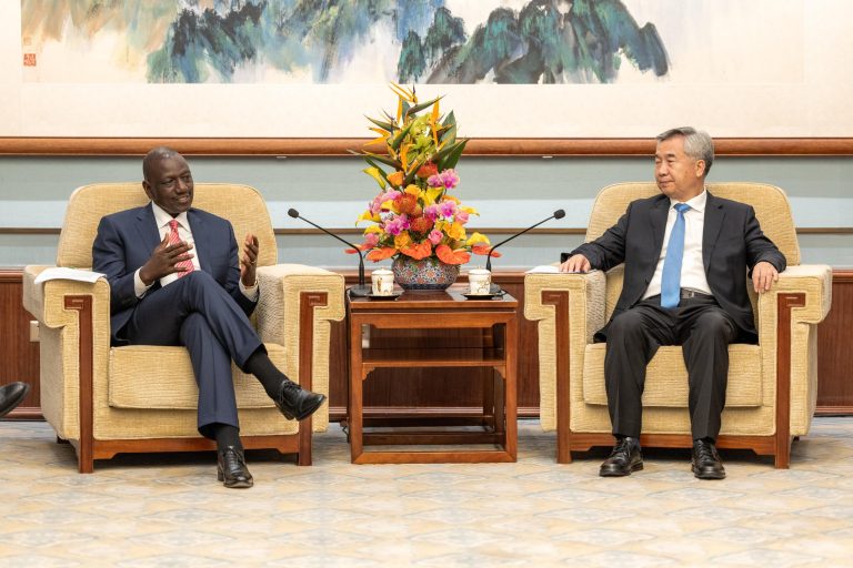 President William Ruto meeting with Mr LI Xi, a senior member of China’s Communist Party Political Bureau in Beijing