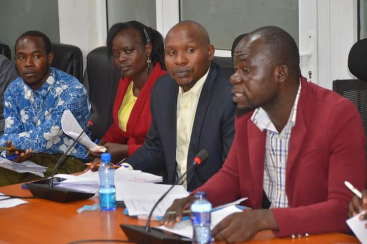 Some of the aggrieved teachers when they appeared before the committee