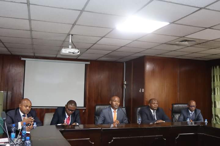 Some of the committee members during the session