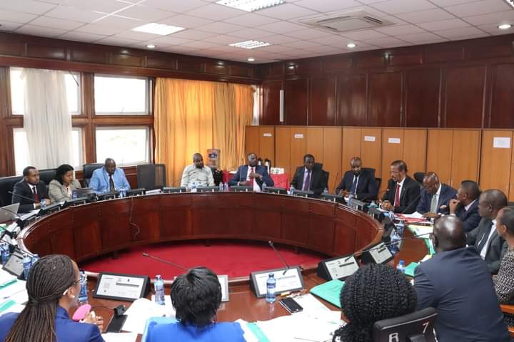 The committee during the session