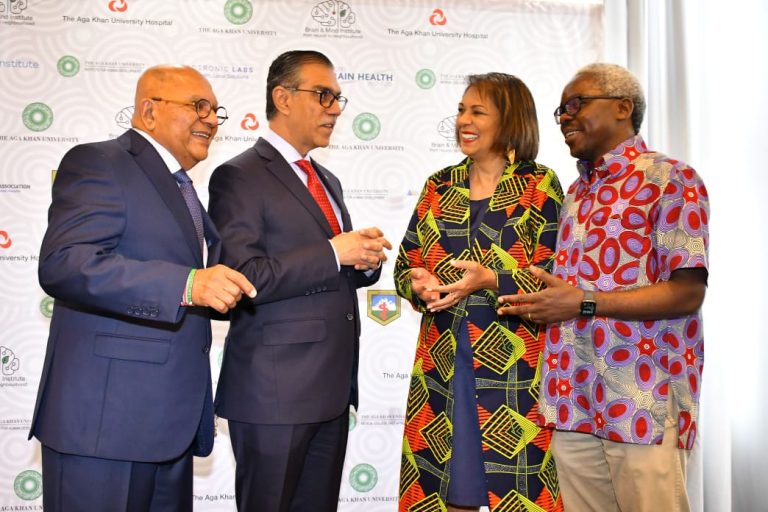 Brain and Mind Institute (BMI) Founding Director Prof Zul Merali, Aga Khan University President Dr Sulaiman Shabuddin