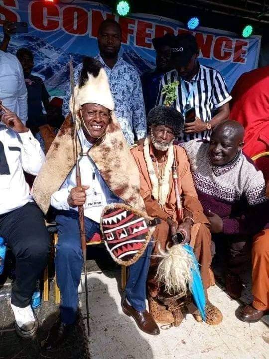 Dr Thuo Mathenge being crowned as Kikuyu Men’s Conference patron