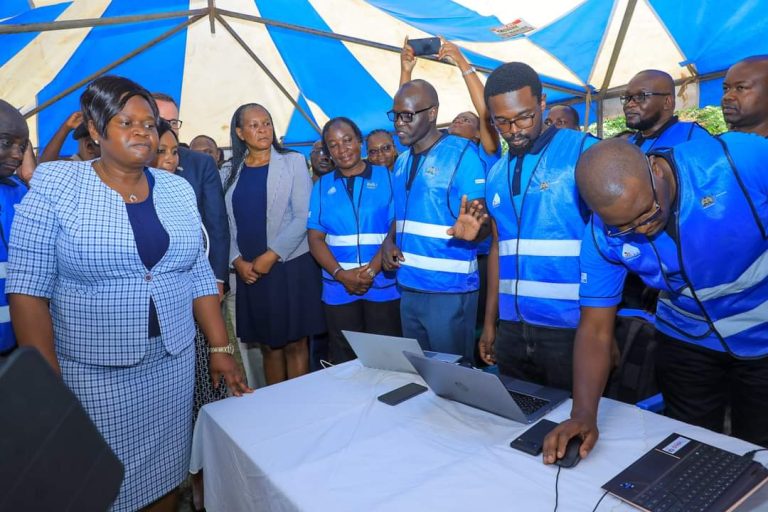 Homabay County Governor Gladys Wanga (left)
