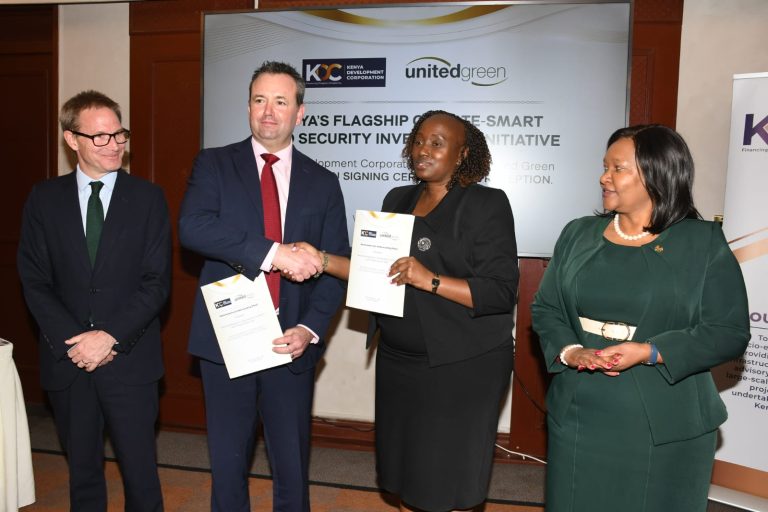 Kenya Development Corporation Director General Norah Ratemo, Neil Wigan, Rebecca Miano