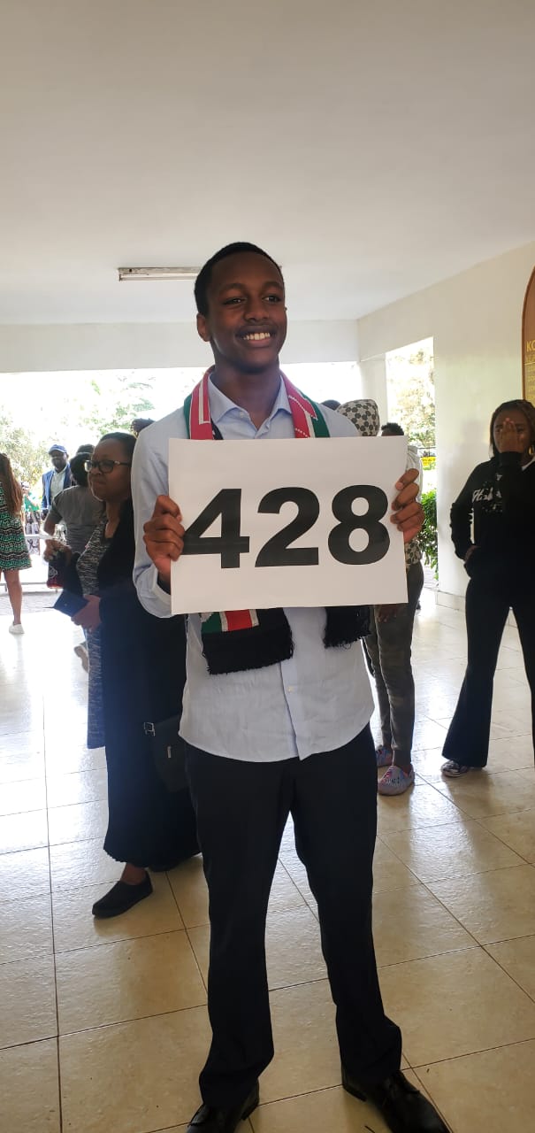 Michael Warutere top student nationally