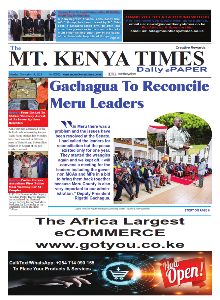 Nov 13, 2023 Mt Kenya Times ePAPER_001