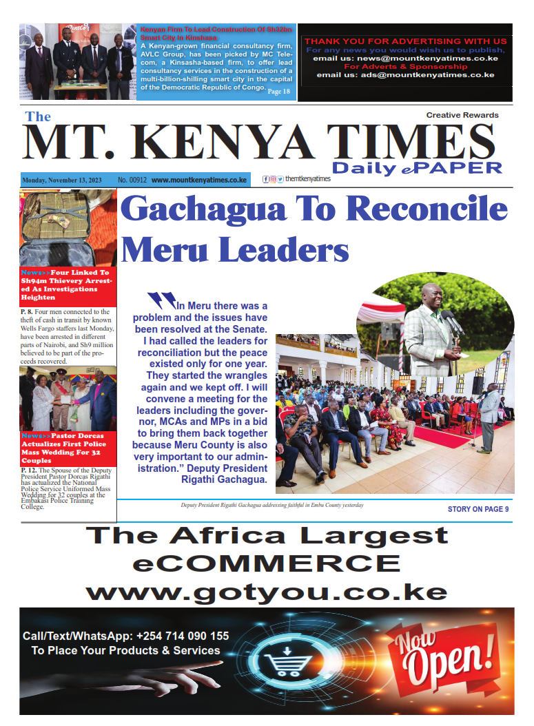 Nov 13, 2023 Mt Kenya Times ePAPER_001