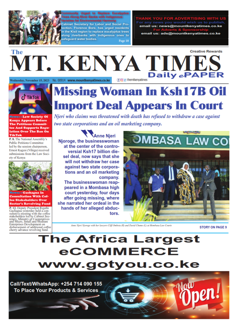 Nov 15, 2023 Mt Kenya Times ePAPER_001